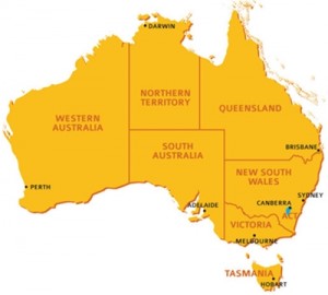 Map of Australia